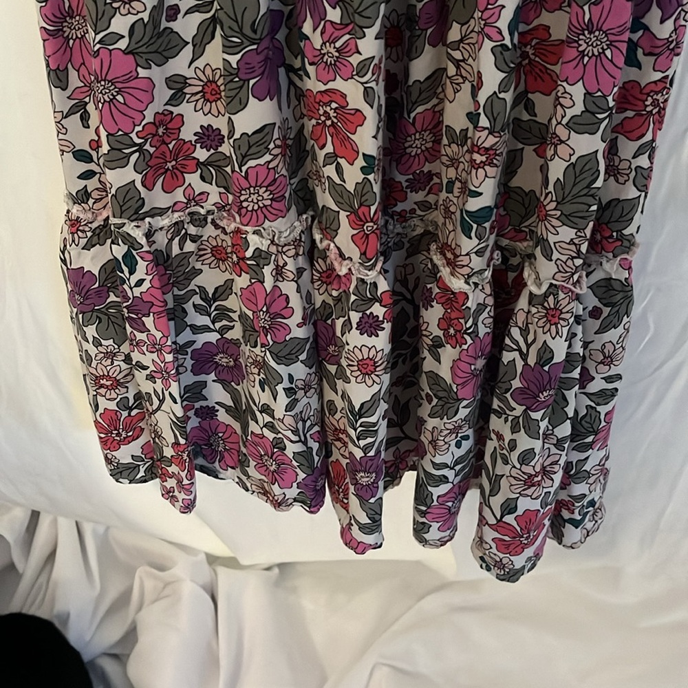 Sunday Mi Amor off-shoulder floral dress. Sz L - Picture 4 of 7